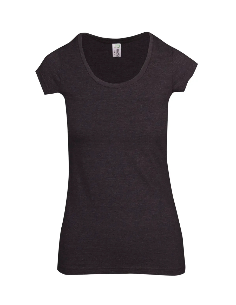 Picture of RAMO, Ladies Marl Scoop Neck T-Shirt